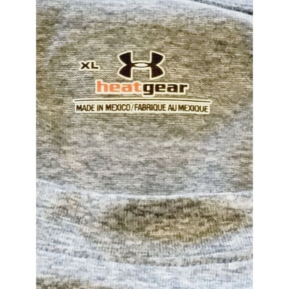 Under Armour Shirt Men's XL Gray ‎ Loose Fit Heatgear Athletic Top Gray Speckled - Picture 6 of 7